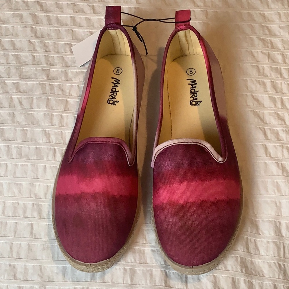 Madrag flat tie dye shoes size 8